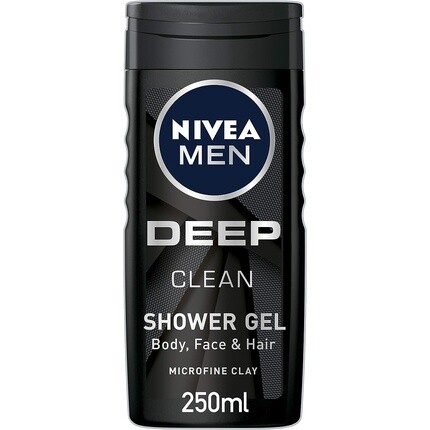 Мужской гель для душа с черным углем Deep Clean, 250 мл, Nivea
Мужской гель для душа с черным углем Deep Clean, 250 мл, Nivea