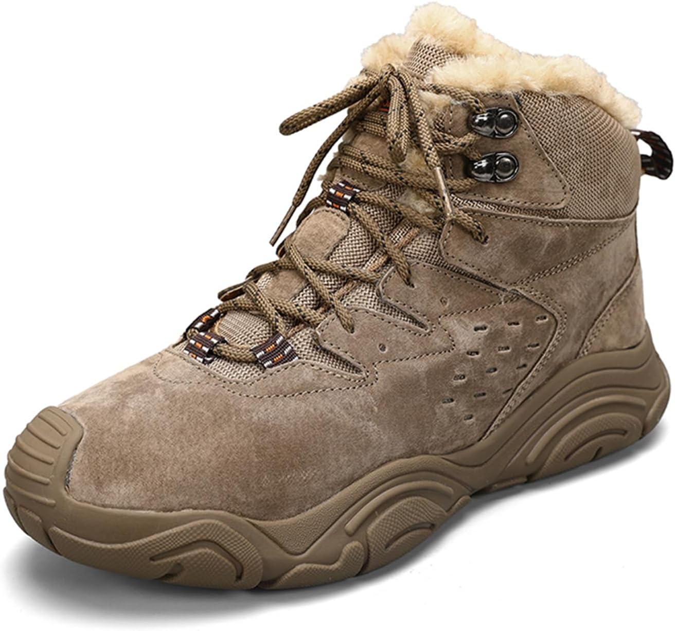 Мужские замшевые кожаные ботинки на шнурках с платформой для походов, с круглым носком, массивные, средней высоты, с дышащей сетчатой подкладкой, легкие, для активного отдыха, альпинизма, походов, тактических задач и кемпинга Tengfeifly, хаки
Мужские замшевые кожаные ботинки на шнурках с платформой для походов, с круглым носком, массивные, средней высоты, с дышащей сетчатой подкладкой, легкие, для активного отдыха, альпинизма, походов, тактических задач и кемпинга Tengfeifly, хаки