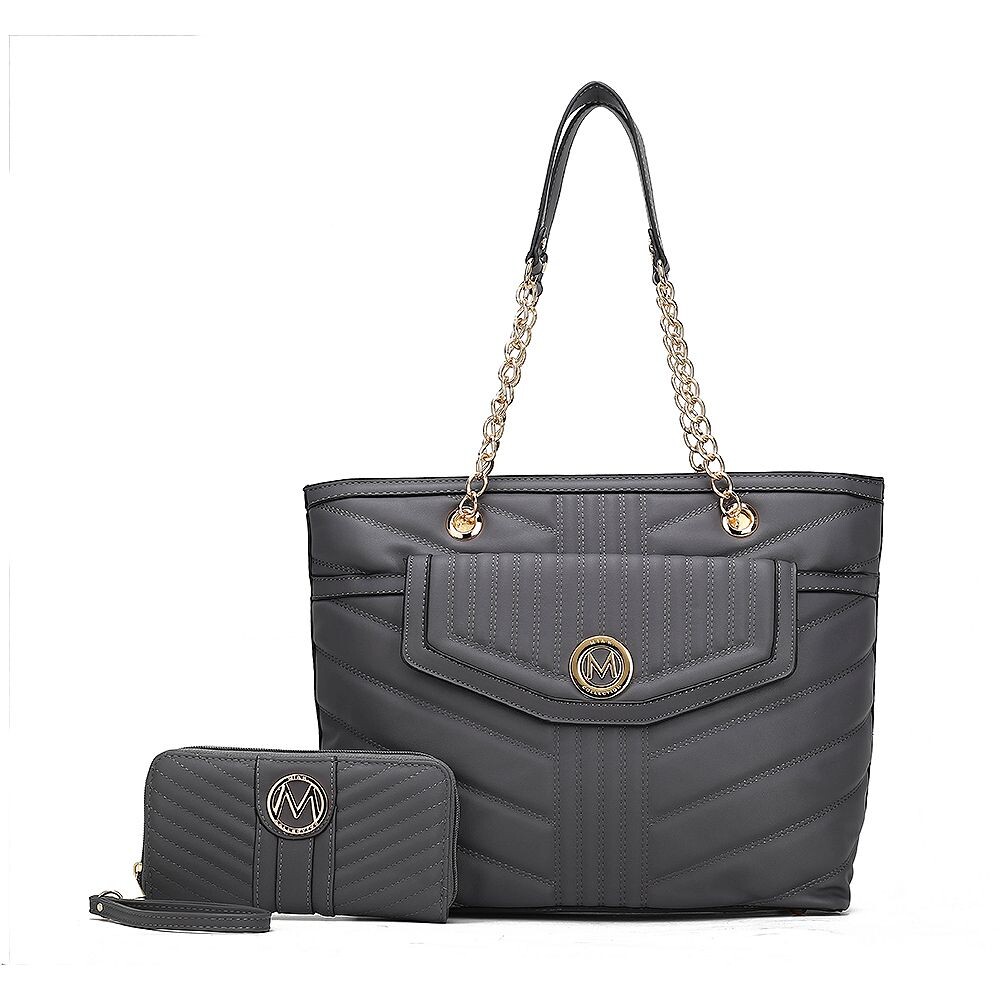 Большая сумка-тоут Chiari с кошельком MKF Collection от Mia K - 2 предмета, цвет Charcoal
Большая сумка-тоут Chiari с кошельком MKF Collection от Mia K - 2 предмета, цвет Charcoal