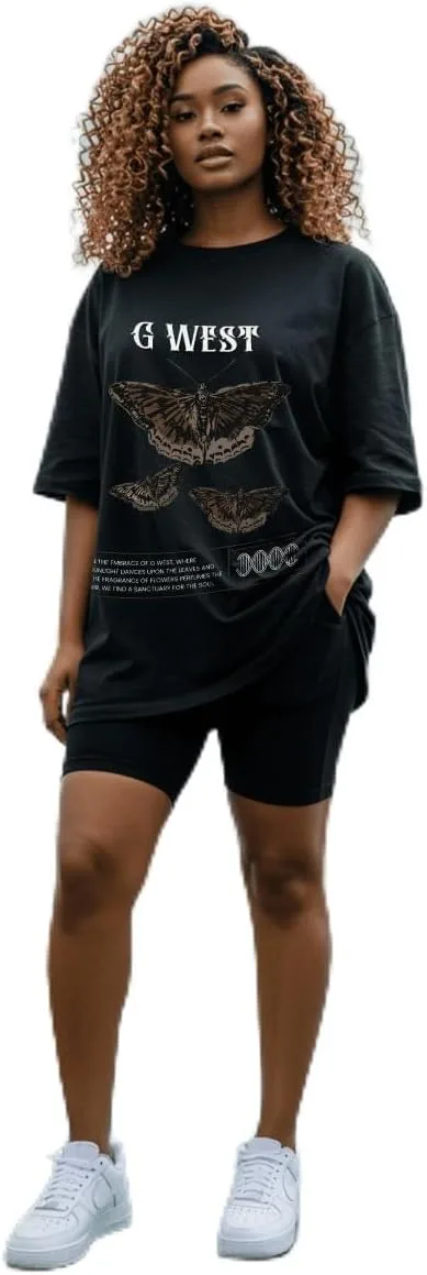 G West Женская футболка Butterfly Haven Oversized
G West Женская футболка Butterfly Haven Oversized