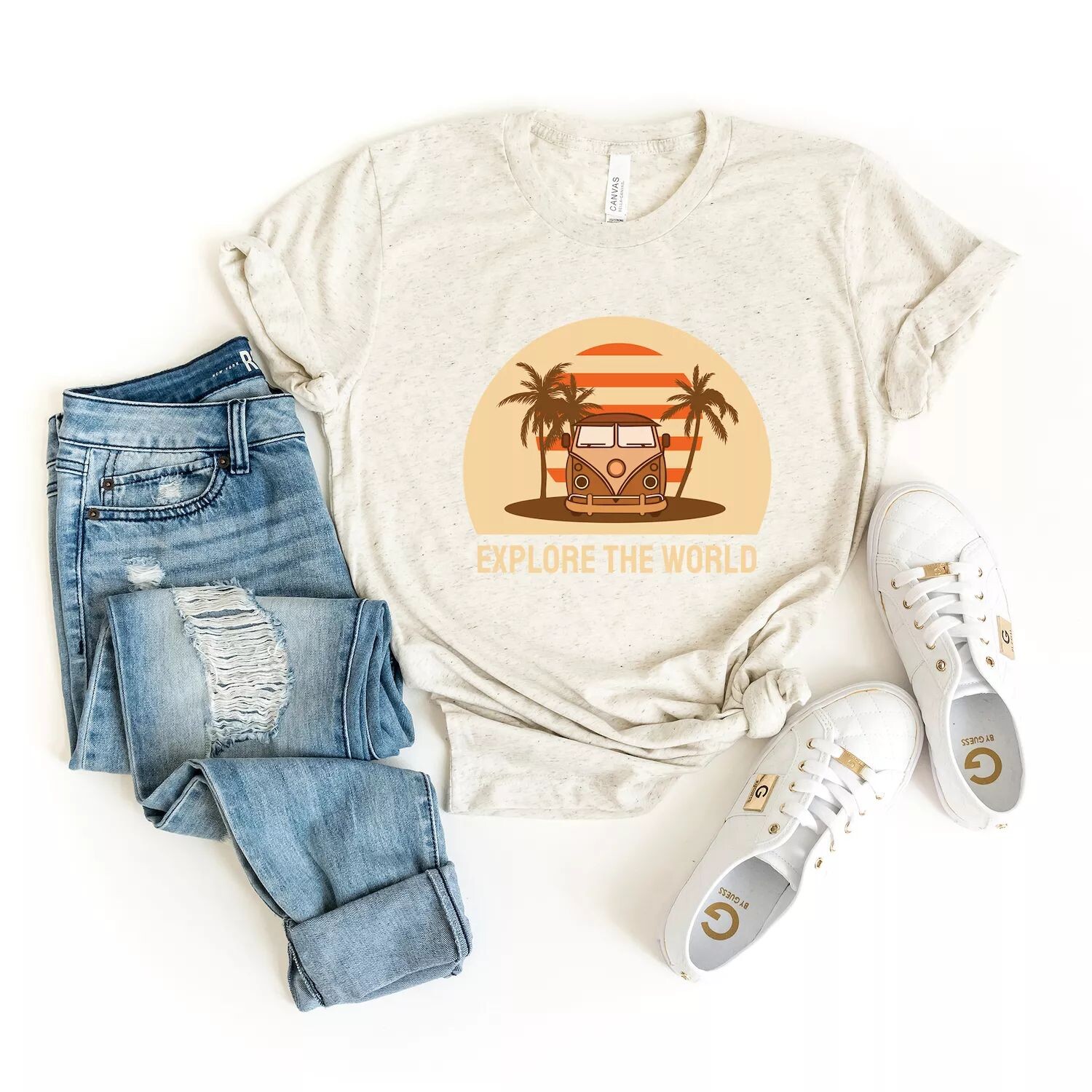 Футболка с короткими рукавами и рисунком Explore The World Van Simply Sage Market
Футболка с короткими рукавами и рисунком Explore The World Van Simply Sage Market