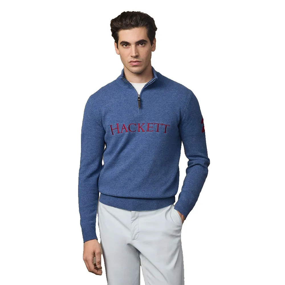 Свитер Hackett Heritage No.2 half zip, синий
Свитер Hackett Heritage No.2 half zip, синий