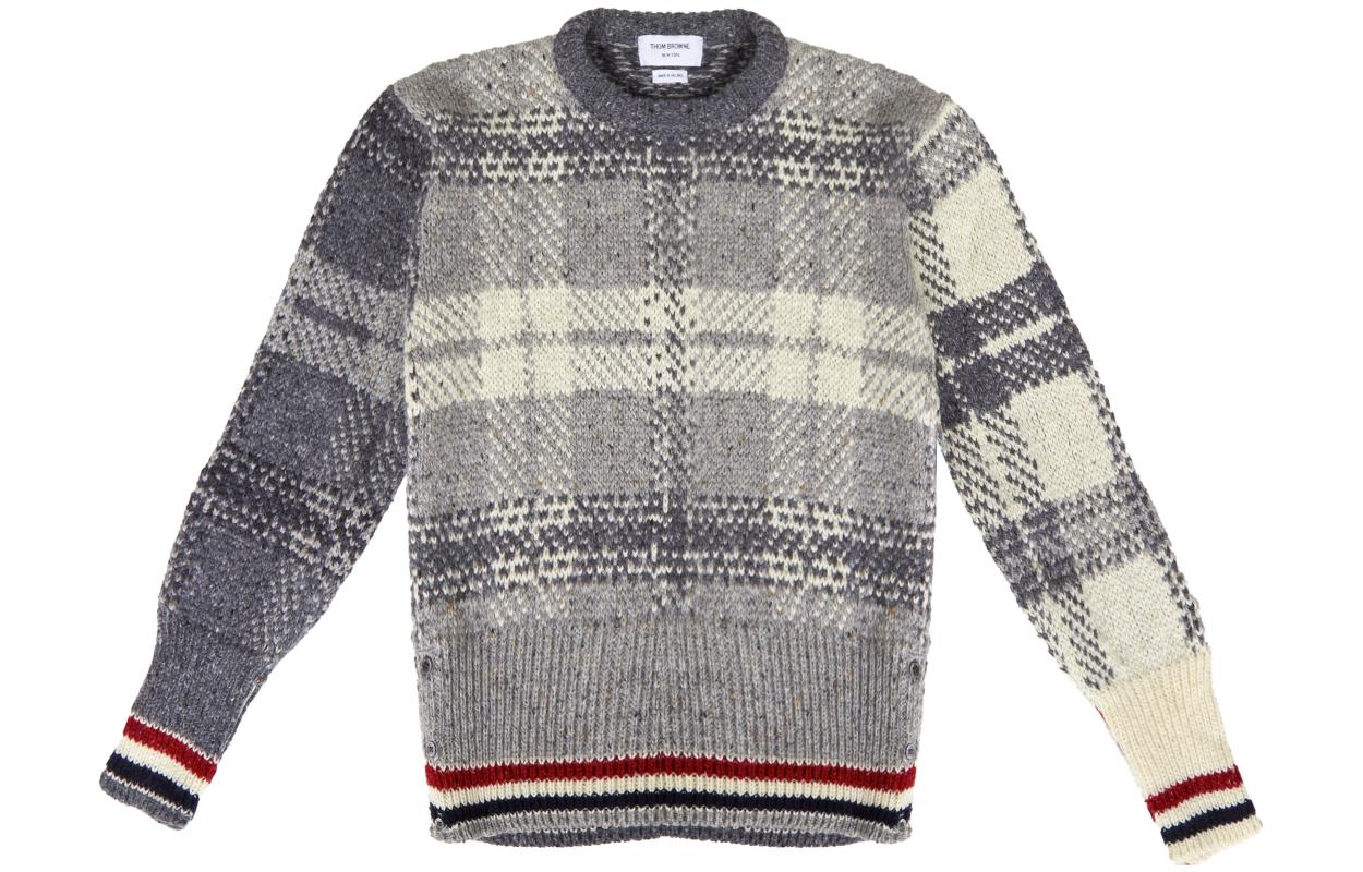 Тартановый рифленый пуловер THOM BROWNE, мультиколор
Тартановый рифленый пуловер THOM BROWNE, мультиколор