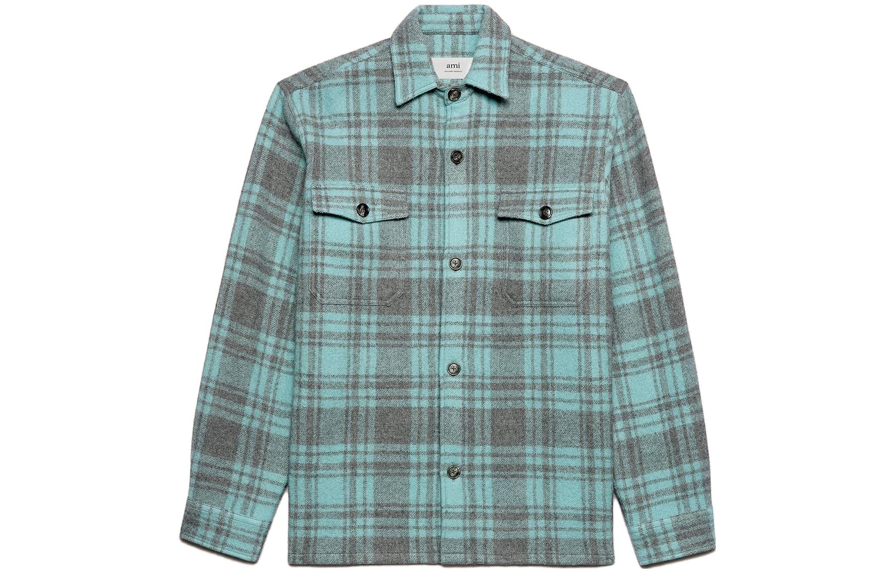 Клетчатая застегивающаяся рубашка Ami Paris AMIPARIS, синий
Клетчатая застегивающаяся рубашка Ami Paris AMIPARIS, синий