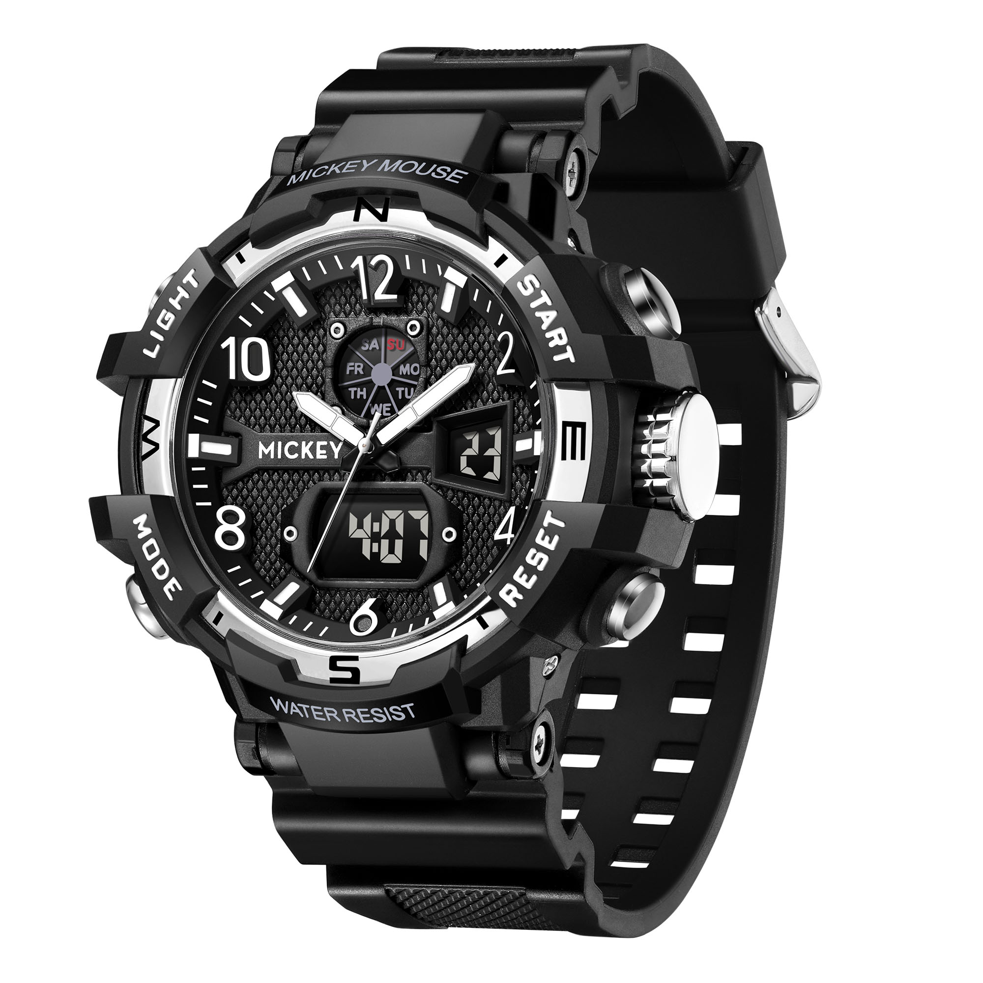 Disney Мужские часы с электронным механизмом, ремешок из резины, черный циферблат
Disney Мужские часы с электронным механизмом, ремешок из резины, черный циферблат
