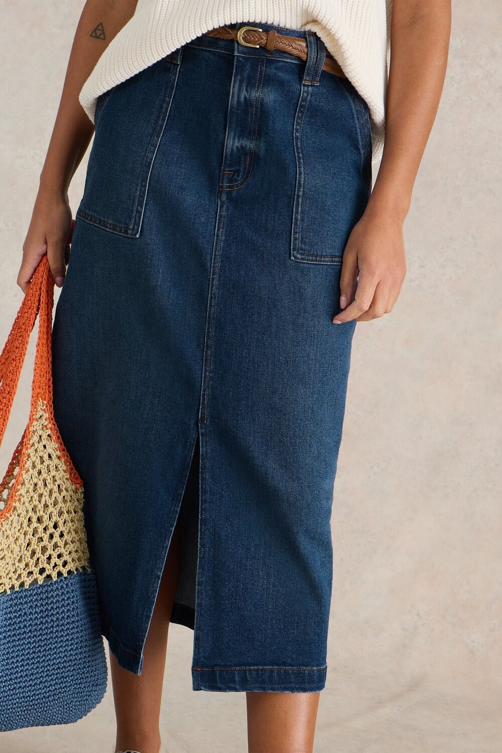 Юбка миди из денима Maren White Stuff, синий
Юбка миди из денима Maren White Stuff, синий