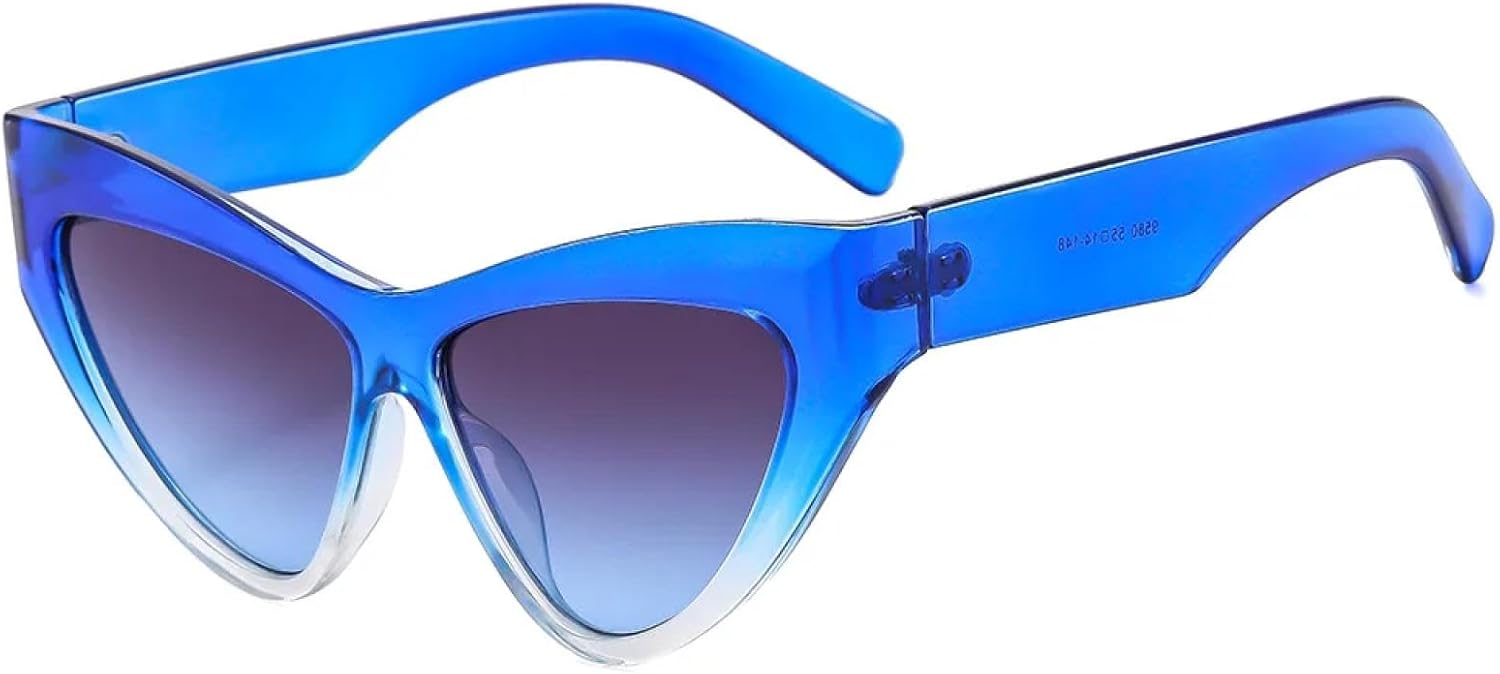 Солнцезащитные очки с защитой от УФ-излучения UV400 | Цветные линзы "кошачий глаз" | Для женщин и мужчин, для занятий спортом на открытом воздухе и вождения DSVIGF, Blue
Солнцезащитные очки с защитой от УФ-излучения UV400 | Цветные линзы "кошачий глаз" | Для женщин и мужчин, для занятий спортом на открытом воздухе и вождения DSVIGF, Blue