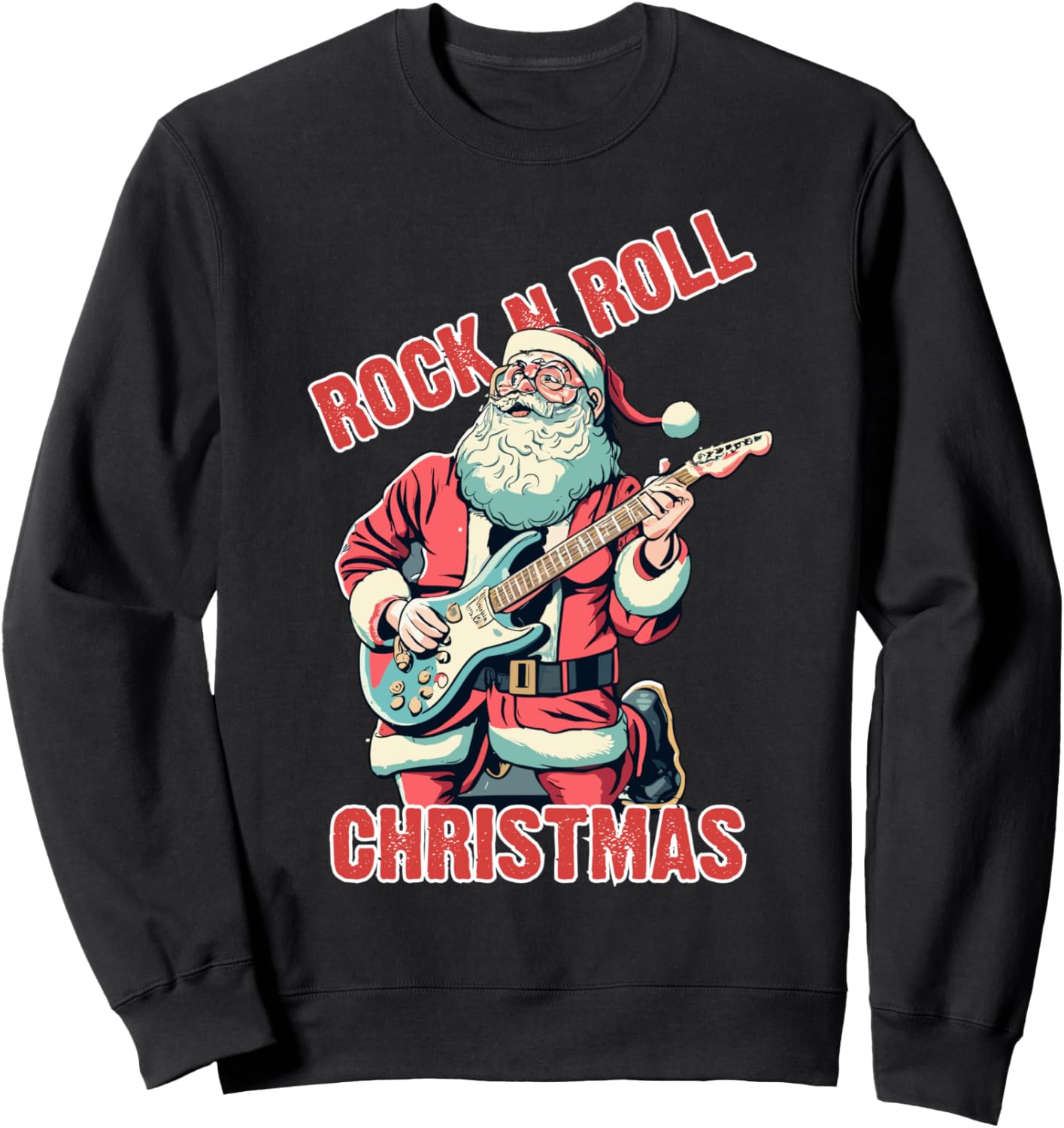 Рождественская толстовка с изображением Санта-Клауса в стиле рок-н-ролл и играющего на гитаре Rock N Roll Christmas Gifts, черный
Рождественская толстовка с изображением Санта-Клауса в стиле рок-н-ролл и играющего на гитаре Rock N Roll Christmas Gifts, черный