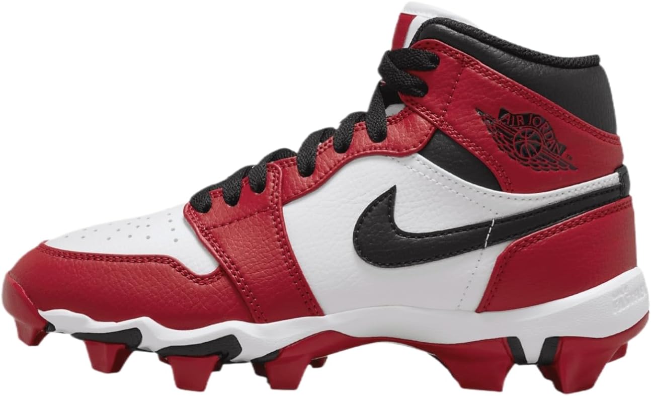 Детские бутсы Nike Air Jordan 1 Mid, белый/черный/красный
Детские бутсы Nike Air Jordan 1 Mid, белый/черный/красный