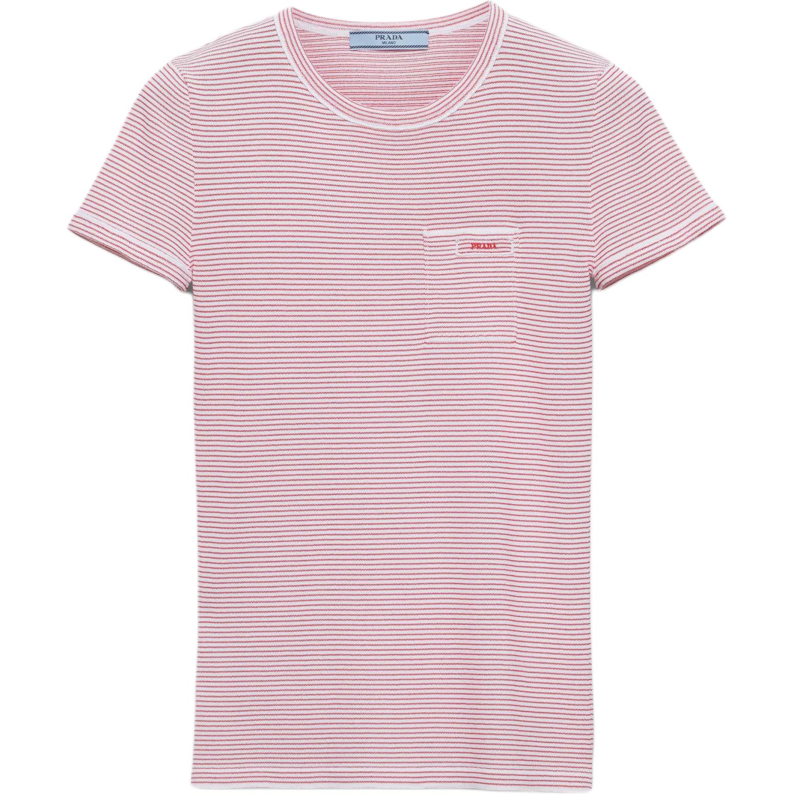 Полосатая футболка PRADA, белый
Полосатая футболка PRADA, белый