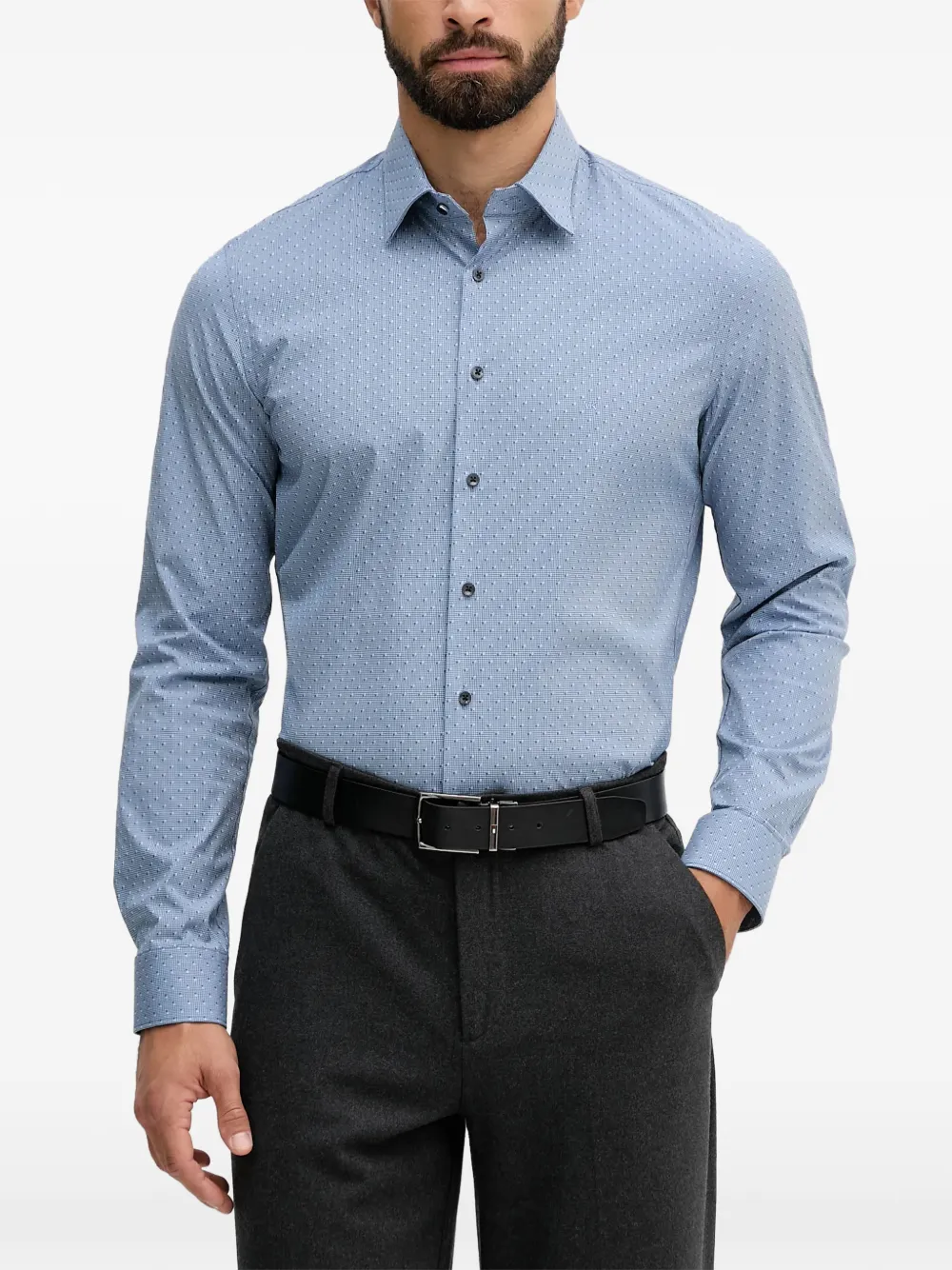 Рубашка с узором на пуговицах Michael Kors, синий
Рубашка с узором на пуговицах Michael Kors, синий