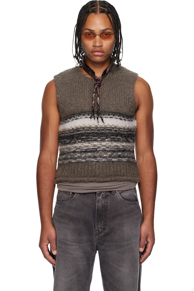 Our Legacy Коричневый свитер-майка Pleaser
Our Legacy Коричневый свитер-майка Pleaser