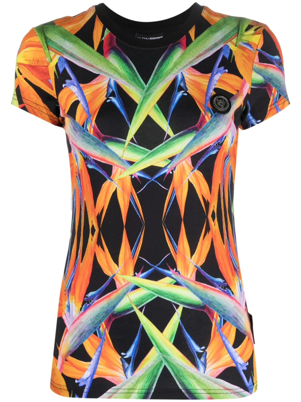 Футболка с цветочным принтом Plein Sport, черный
Футболка с цветочным принтом Plein Sport, черный