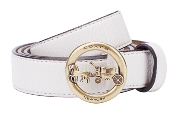 Кожаный ремень для женщин COACH, белый
Кожаный ремень для женщин COACH, белый