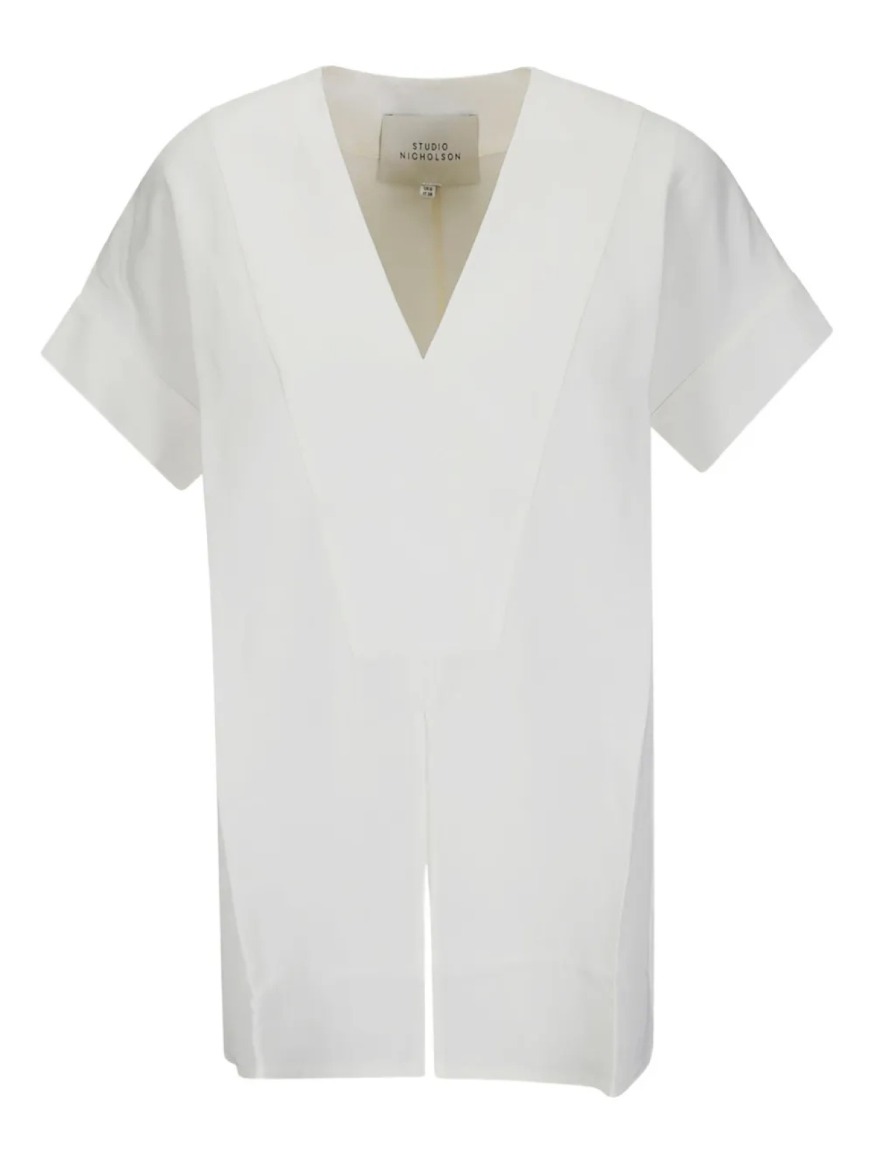 Футболка с V-образным вырезом и короткими рукавами Studio Nicholson, белый
Футболка с V-образным вырезом и короткими рукавами Studio Nicholson, белый