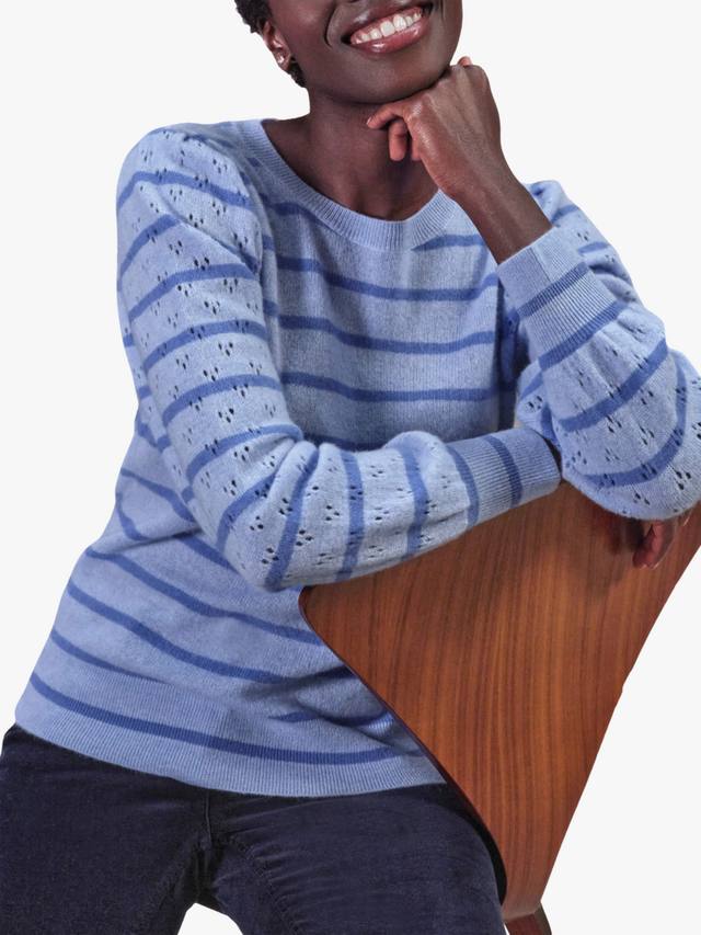 Джемпер из чистого кашемира gassato в полоску Pure Collection, цвет Blue Multi
Джемпер из чистого кашемира gassato в полоску Pure Collection, цвет Blue Multi