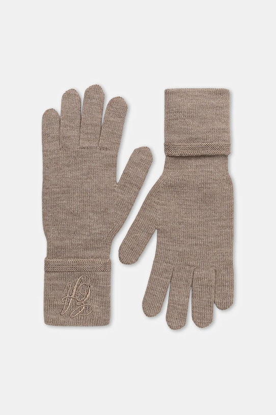 Шерстяные перчатки Emporio Armani, бежевый
Шерстяные перчатки Emporio Armani, бежевый