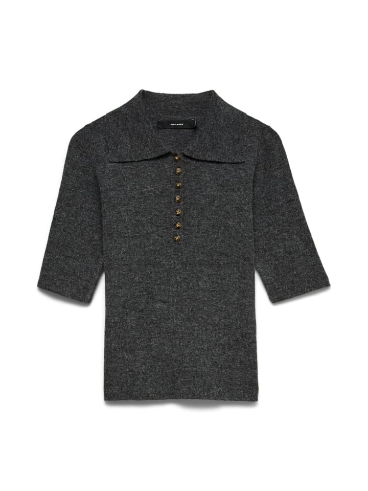 Темно-серый меланжевый вязаный свитер Vero Moda
Темно-серый меланжевый вязаный свитер Vero Moda