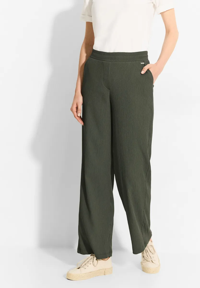 Тканевые брюки Cecil свободного кроя, хаки
Тканевые брюки Cecil свободного кроя, хаки