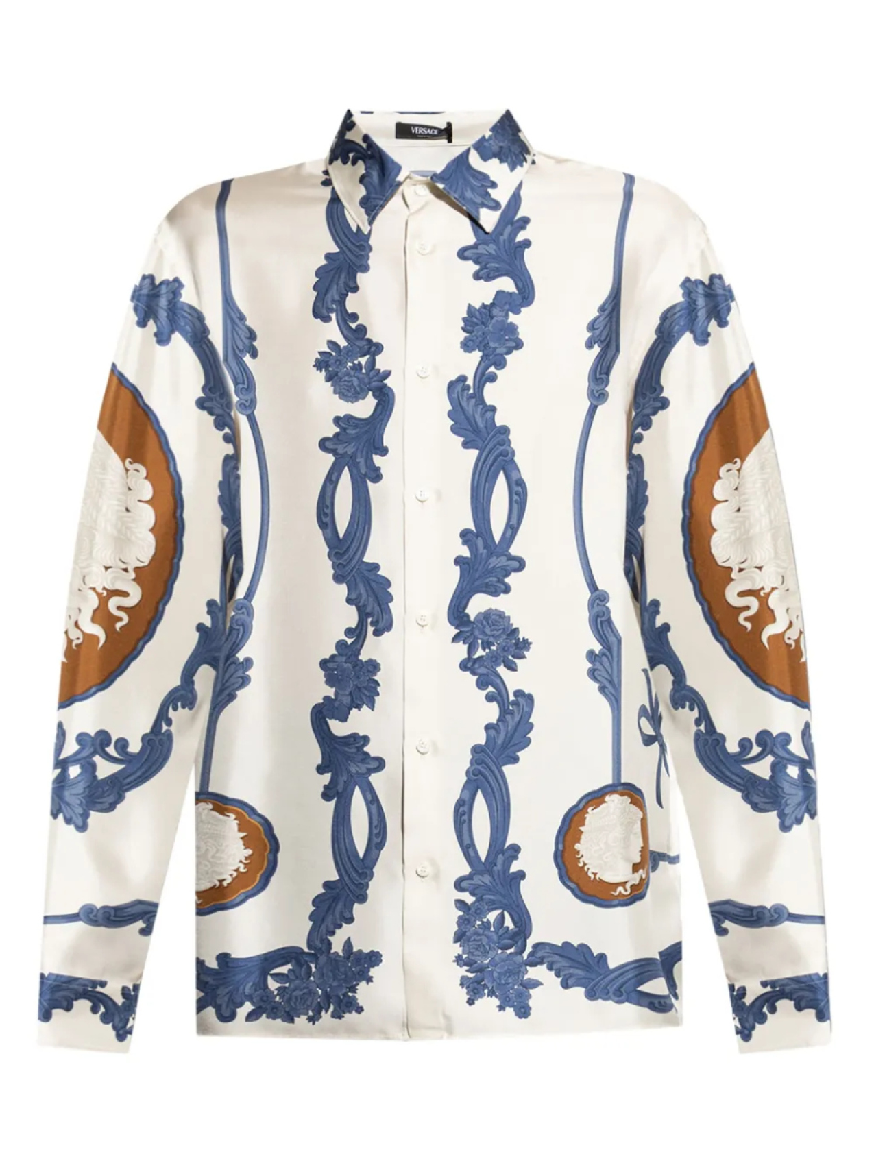 Рубашка с принтом «Медуза Камея» Versace, белый
Рубашка с принтом «Медуза Камея» Versace, белый