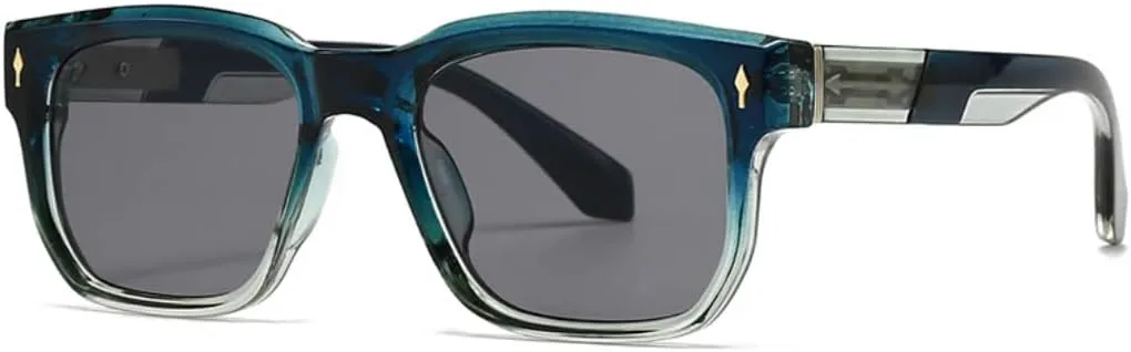 Двухцветные солнцезащитные очки для женщин и мужчин, роскошные, в стиле ретро, с заклепками, градиентной подсветкой, защита от УФ-излучения UV400 UATXTAU, Blue Gray
Двухцветные солнцезащитные очки для женщин и мужчин, роскошные, в стиле ретро, с заклепками, градиентной подсветкой, защита от УФ-излучения UV400 UATXTAU, Blue Gray