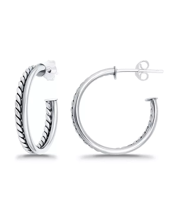 Серьги-Кольца из окисленной полированной трубки Macy'S, silver
Серьги-Кольца из окисленной полированной трубки Macy'S, silver