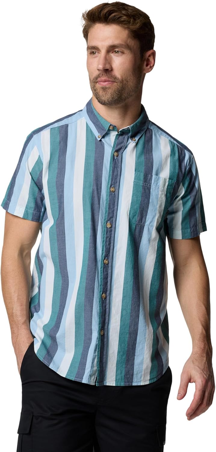 Columbia мужская рубашка Rapid Rivers II с коротким рукавом, Ripple Blue Wide Stripe
Columbia мужская рубашка Rapid Rivers II с коротким рукавом, Ripple Blue Wide Stripe