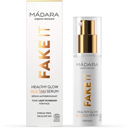 MÁDARA Organic Skincare Fake It Healthy Glow Сыворотка для автозагара для лица 30 мл
MÁDARA Organic Skincare Fake It Healthy Glow Сыворотка для автозагара для лица 30 мл