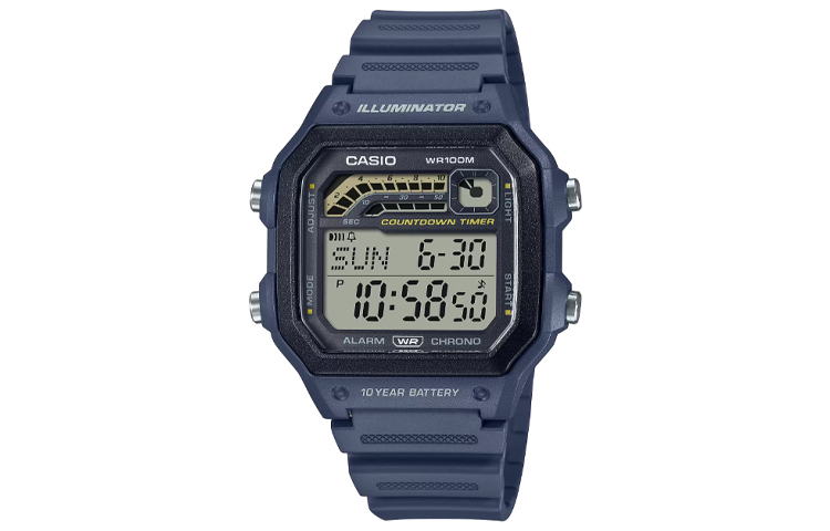 Casio Мужские серые часы WS-1600H-2AV
Casio Мужские серые часы WS-1600H-2AV