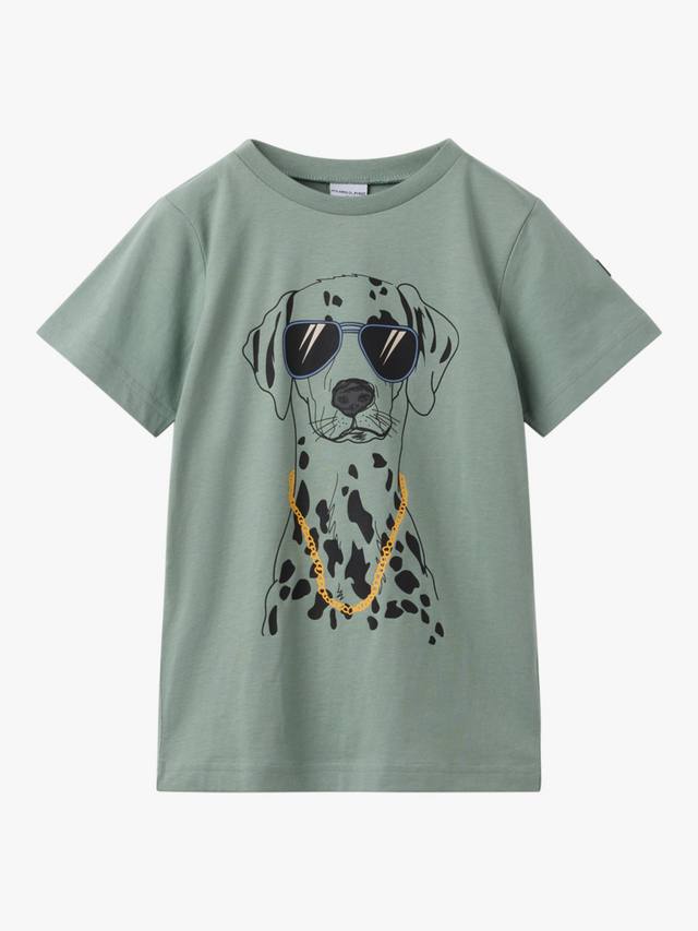 Детская футболка с принтом собаки из хлопка Polarn O. Pyret, Green
Детская футболка с принтом собаки из хлопка Polarn O. Pyret, Green