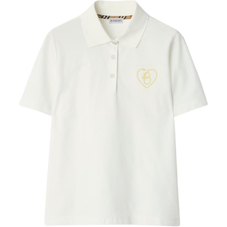 Хлопковая поло с логотипом B Heart Burberry, белый
Хлопковая поло с логотипом B Heart Burberry, белый