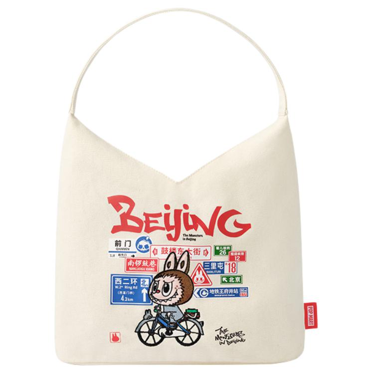 POP MART Хлопковая сумка-шоппер, White
POP MART Хлопковая сумка-шоппер, White