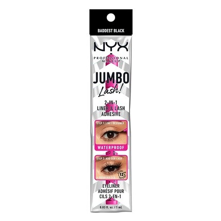 Водостойкая подводка и клей для накладных ресниц Jumbo Lash, Nyx Professional Makeup
Водостойкая подводка и клей для накладных ресниц Jumbo Lash, Nyx Professional Makeup