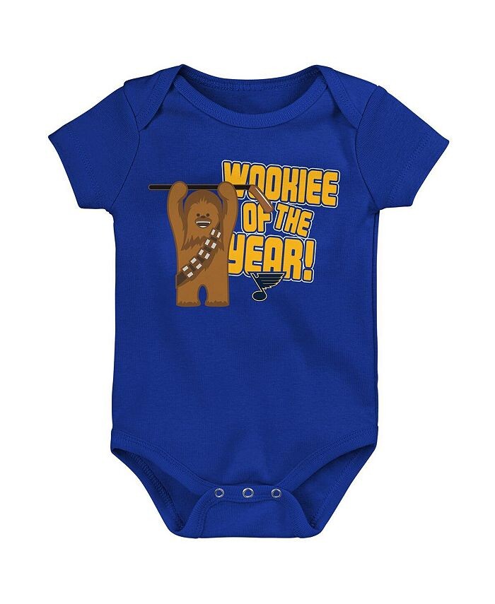 Синий боди для мальчиков и девочек St. Louis Blues Star Wars Wookie of the Year Outerstuff, синий
Синий боди для мальчиков и девочек St. Louis Blues Star Wars Wookie of the Year Outerstuff, синий
