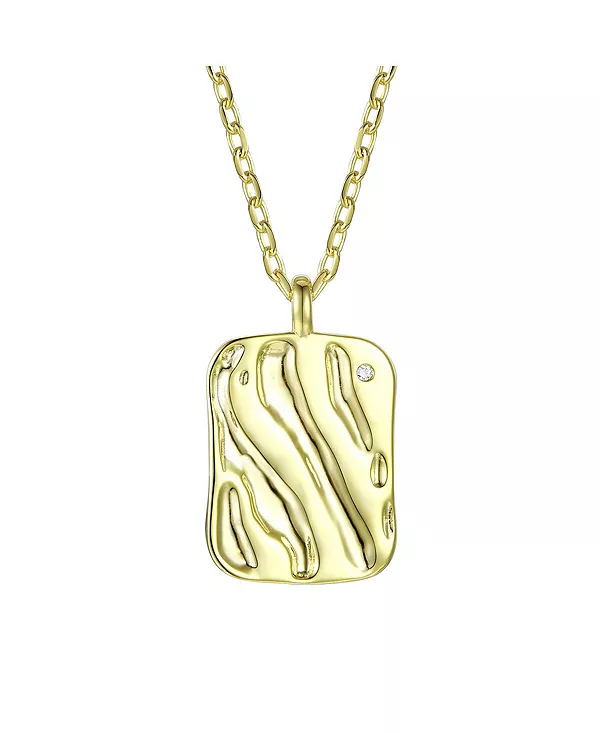 Квадратное ожерелье с подвеской из стерлингового серебра 14 карат, покрытое золотом Genevive, gold
Квадратное ожерелье с подвеской из стерлингового серебра 14 карат, покрытое золотом Genevive, gold