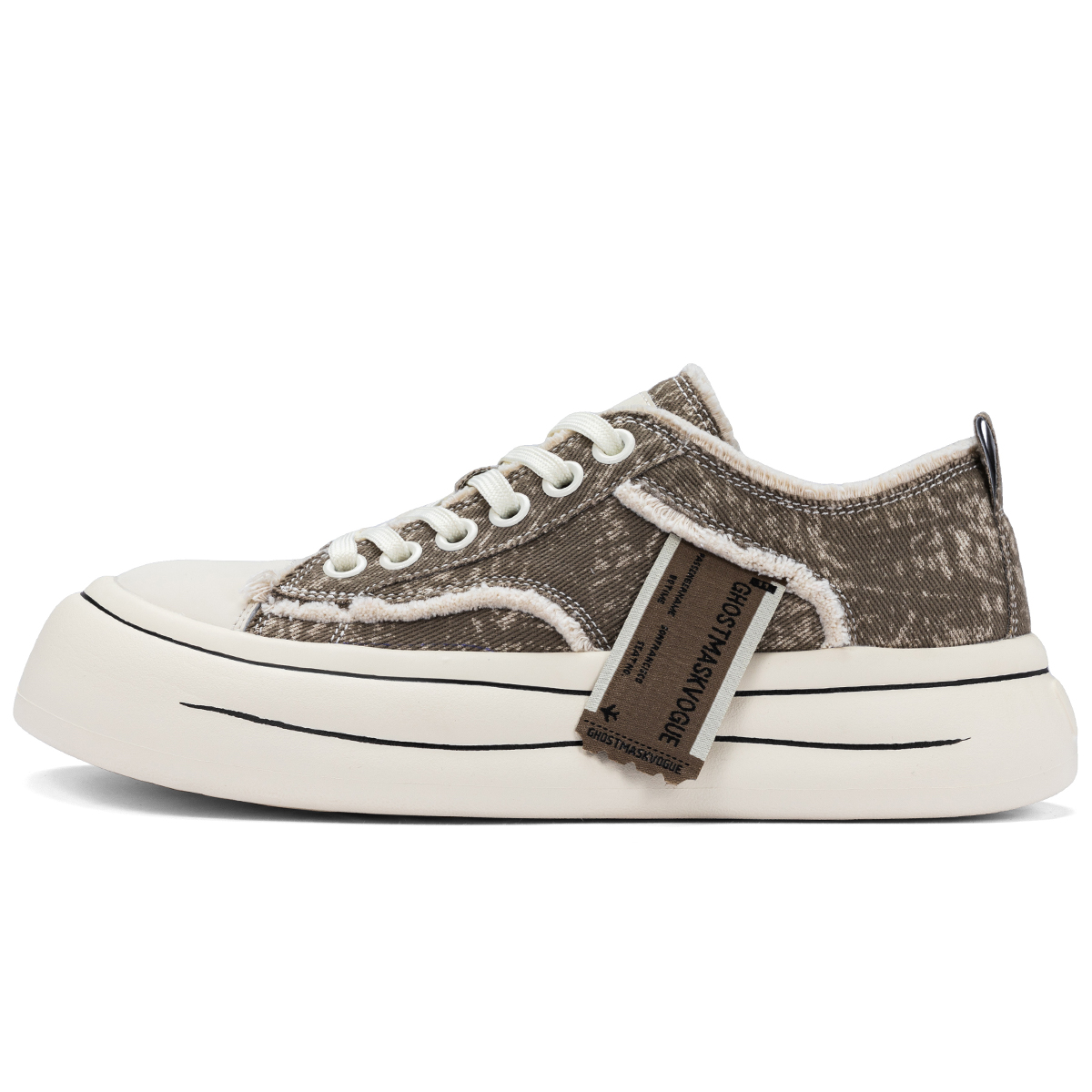 Ghost Mask Легкие и дышащие низкие скейтерские кроссовки мужские хаки, цвет Khaki
Ghost Mask Легкие и дышащие низкие скейтерские кроссовки мужские хаки, цвет Khaki