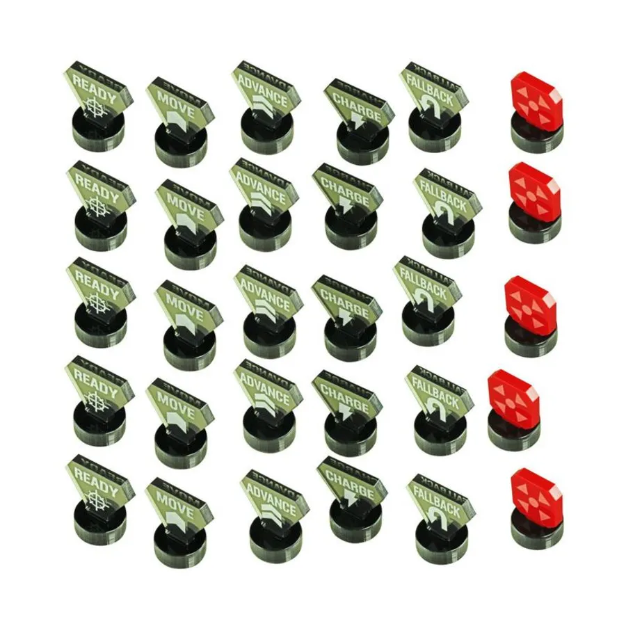 Набор боевых мегамаркеров, полупрозрачный серый и красный, Warhammer 40k - Kill Team Accessories (Litko Aerosystems) 
Набор боевых мегамаркеров, полупрозрачный серый и красный, Warhammer 40k - Kill Team Accessories (Litko Aerosystems)