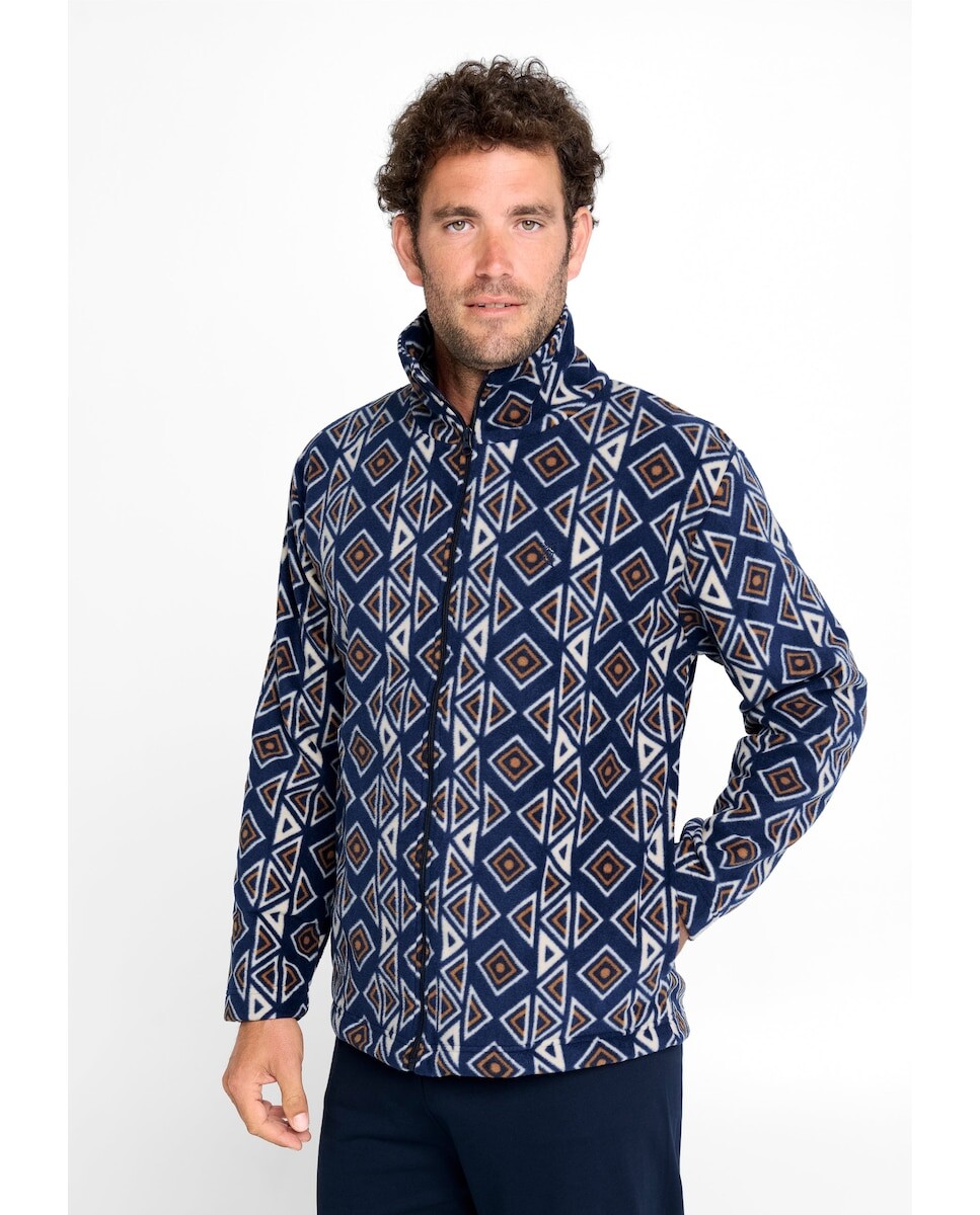 Мужская пижамная куртка из флиса синего цвета El Búho Nocturno, оранжевый
Мужская пижамная куртка из флиса синего цвета El Búho Nocturno, оранжевый