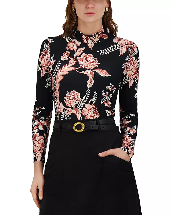 Топ с воротником-стойкой и принтом Point, розовый
Топ с воротником-стойкой и принтом Point, розовый