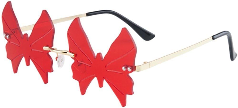 Солнцезащитные очки в форме бабочки, безободковые солнцезащитные очки для женщин и мужчин, забавные нестандартные солнцезащитные очки с защитой от УФ-излучения, ретро-очки без оправы, стильные очки для вечеринок Fopytu, Red
Солнцезащитные очки в форме бабочки, безободковые солнцезащитные очки для женщин и мужчин, забавные нестандартные солнцезащитные очки с защитой от УФ-излучения, ретро-очки без оправы, стильные очки для вечеринок Fopytu, Red