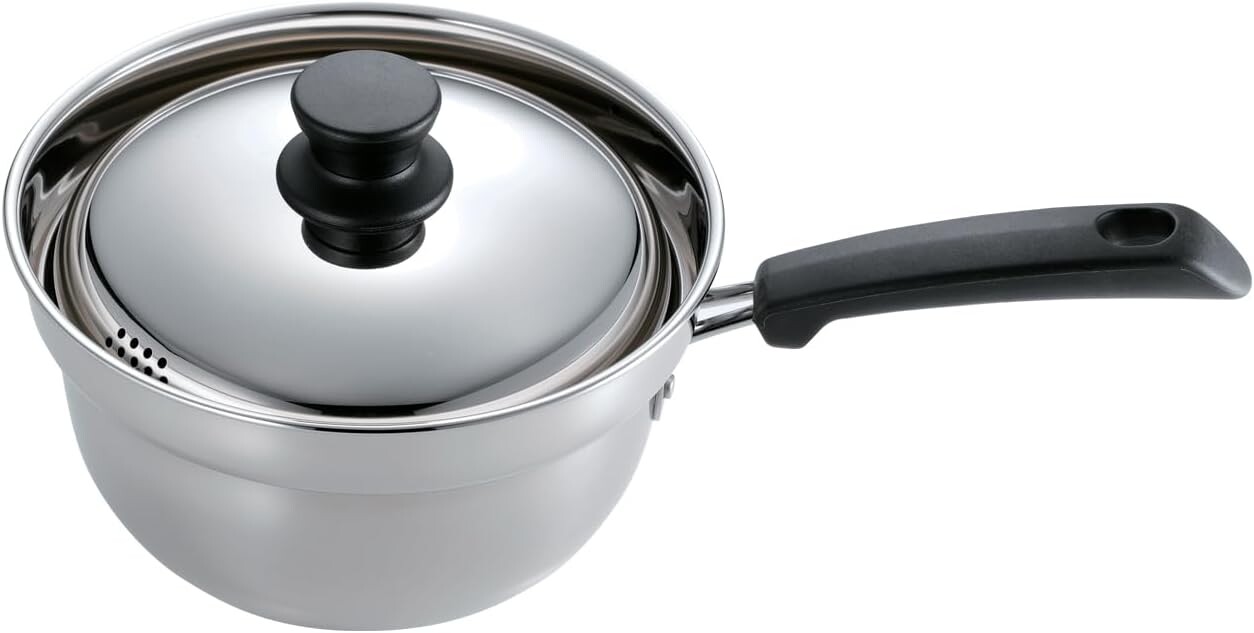 Кастрюля Pearl Metal HC-239, одноручная, 7,1 дюйма (18 см), совместима с индукционной индукцией, со сливом горячей воды, нержавеющая сталь, лапша сомен, для лета, защита от разливов, прохладный дом, Silver
Кастрюля Pearl Metal HC-239, одноручная, 7,1 дюйма (18 см), совместима с индукционной индукцией, со сливом горячей воды, нержавеющая сталь, лапша сомен, для лета, защита от разливов, прохладный дом, Silver