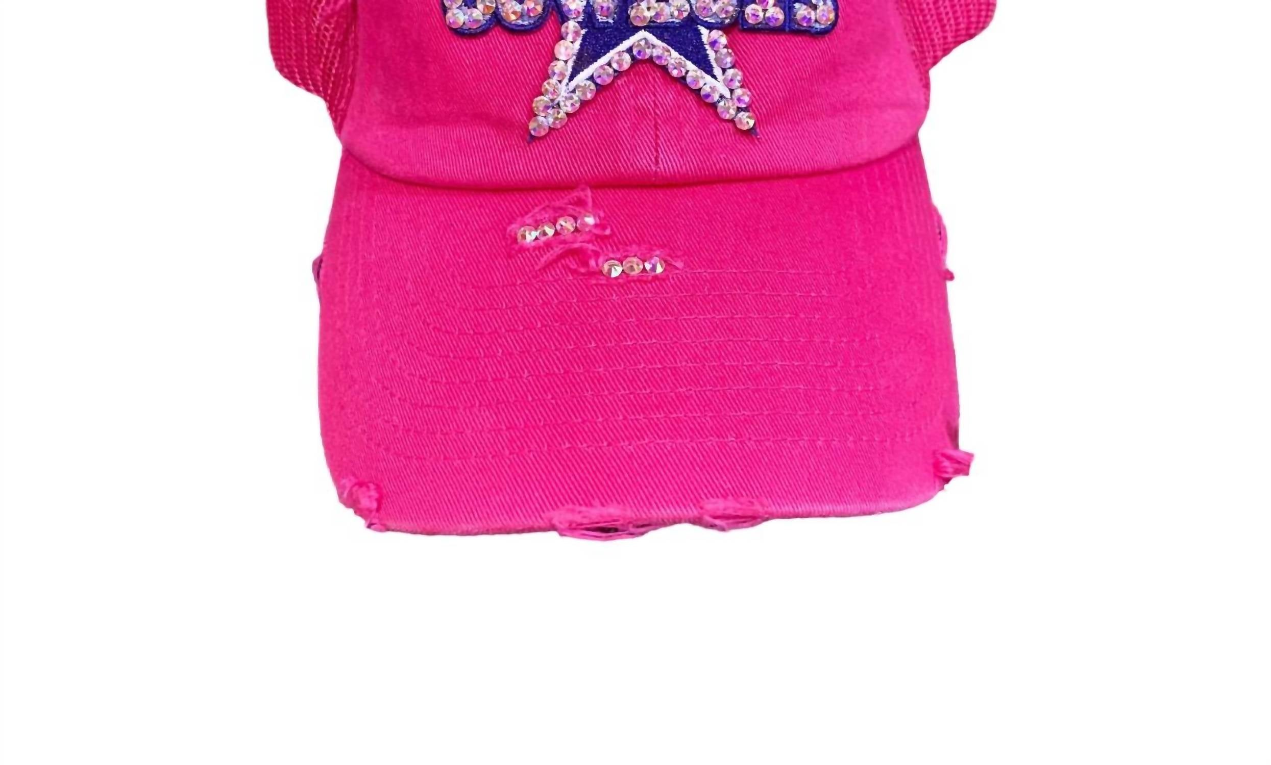 Потертая кепка Dallas Cowboys Truckers в ярко-розовом цвете South Texas Treasures
Потертая кепка Dallas Cowboys Truckers в ярко-розовом цвете South Texas Treasures