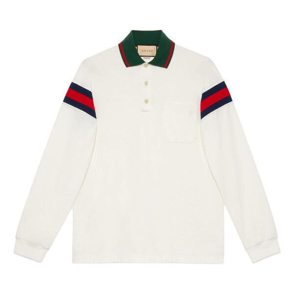 Рубашка поло cotton jersey polo shirt with web 'white' Gucci, белый
Рубашка поло cotton jersey polo shirt with web 'white' Gucci, белый