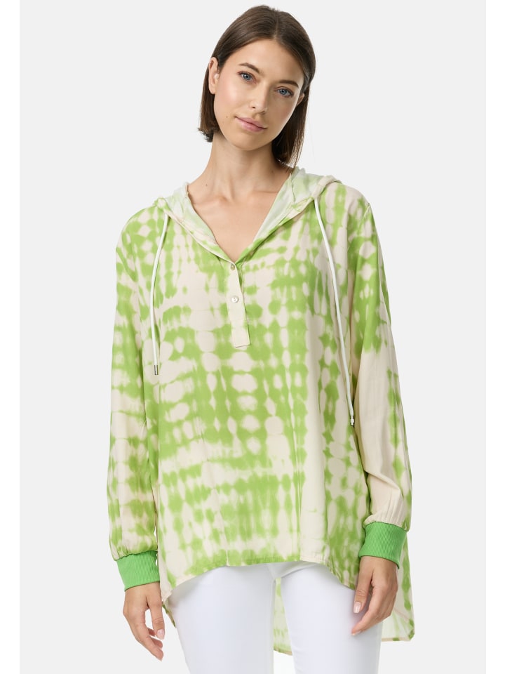 Блузка с капюшоном в стиле батик светло-зеленого цвета PM SELECTED
Блузка с капюшоном в стиле батик светло-зеленого цвета PM SELECTED