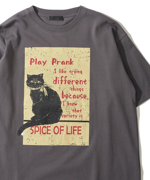 Футболка с круглым вырезом и графическим принтом кошки ADPOSION, серый
Футболка с круглым вырезом и графическим принтом кошки ADPOSION, серый