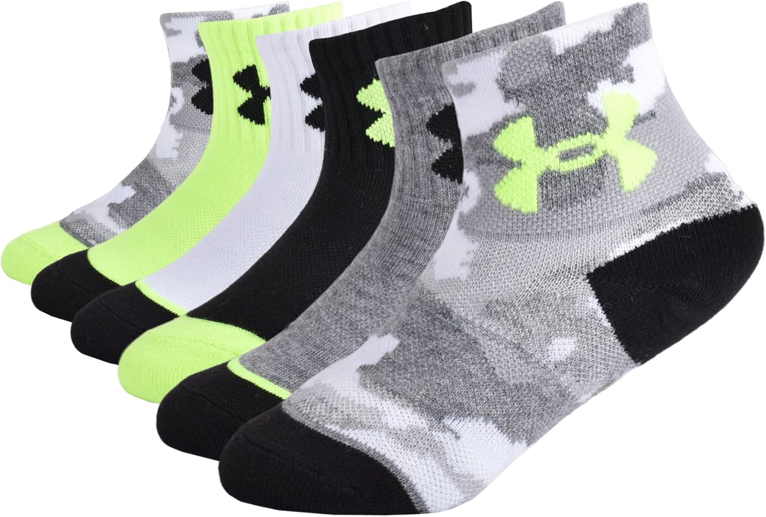 Набор носков Under Armour для мальчиков (мультипликационный комплект), Grey Camo
Набор носков Under Armour для мальчиков (мультипликационный комплект), Grey Camo