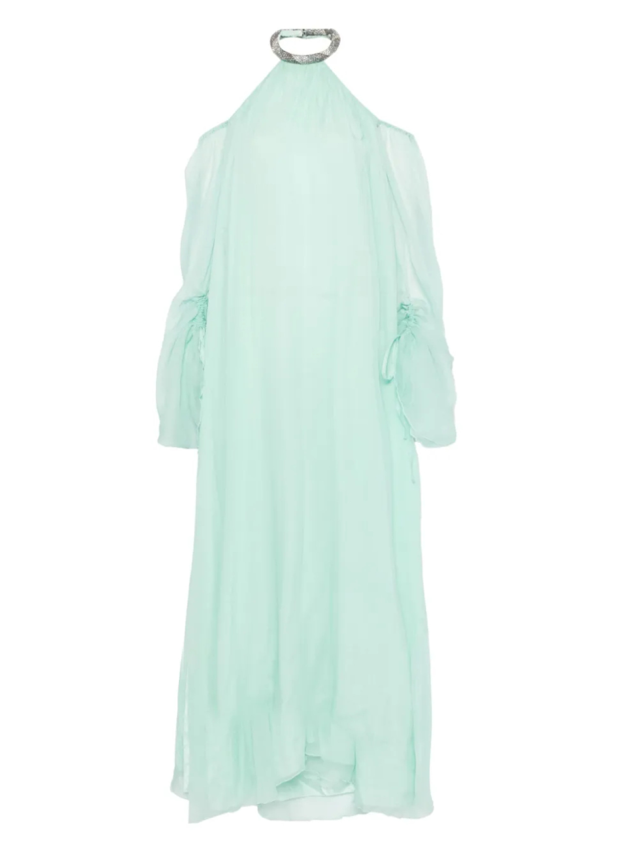 Платье макси из шелкового шифона Amen, зеленый
Платье макси из шелкового шифона Amen, зеленый
