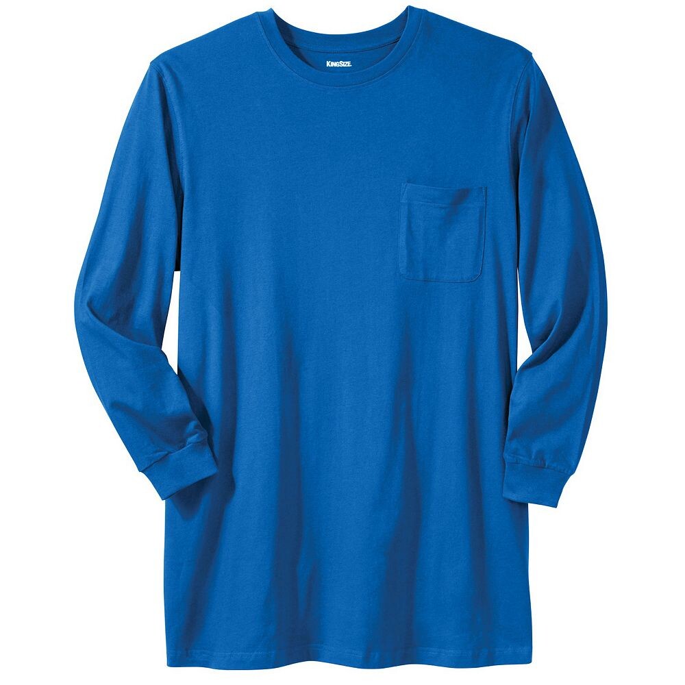 Мужская большая и высокая безусадочная легкая мужская футболка большой длины Kingsize с карманами и круглым вырезом с длинными рукавами KingSize, цвет Royal Blue
Мужская большая и высокая безусадочная легкая мужская футболка большой длины Kingsize с карманами и круглым вырезом с длинными рукавами KingSize, цвет Royal Blue