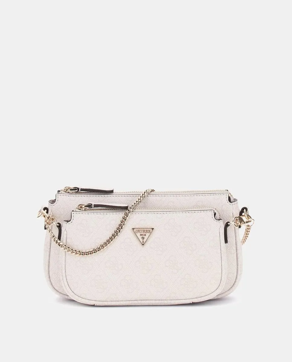 Сумка через плечо со съемным внешним карманом Guess, белый 
Сумка через плечо со съемным внешним карманом Guess, белый