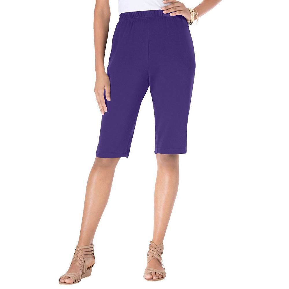 Женские шорты-бермуды мягкой вязки Roaman больших размеров для миниатюрных размеров Roaman's, цвет Midnight Violet
Женские шорты-бермуды мягкой вязки Roaman больших размеров для миниатюрных размеров Roaman's, цвет Midnight Violet